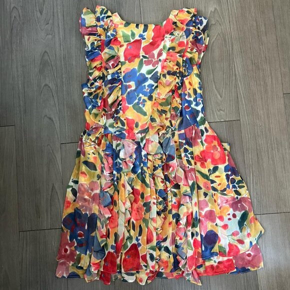 Floral Ruffle Dress - Picture 4 of 9